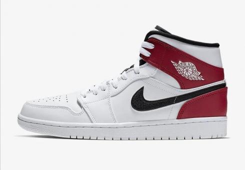 AJ 1 - White Black Gym Red