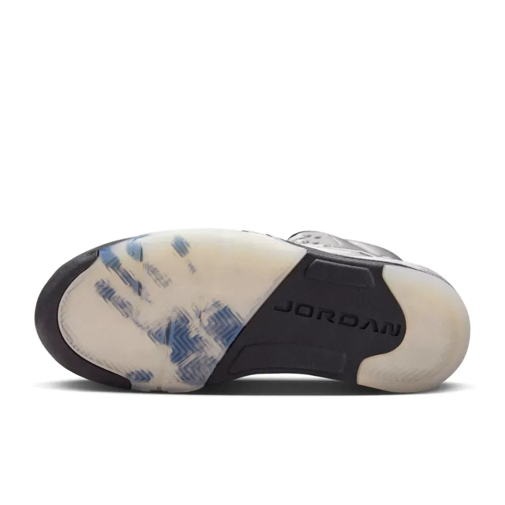 AJ 5 Wings Medium Grey Metallic Silver