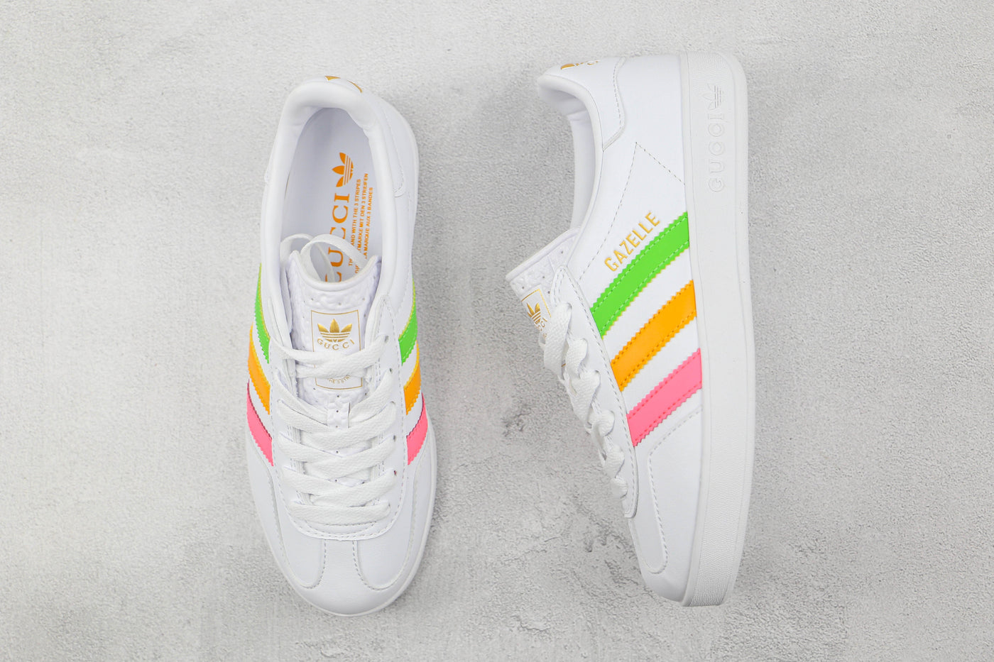 GC Gazelle Sneaker – White/Multicolor