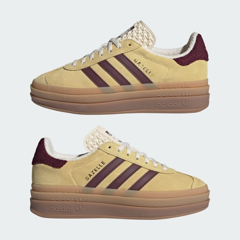 Ad Gazelle Bold - Almost Yellow/Maroon
