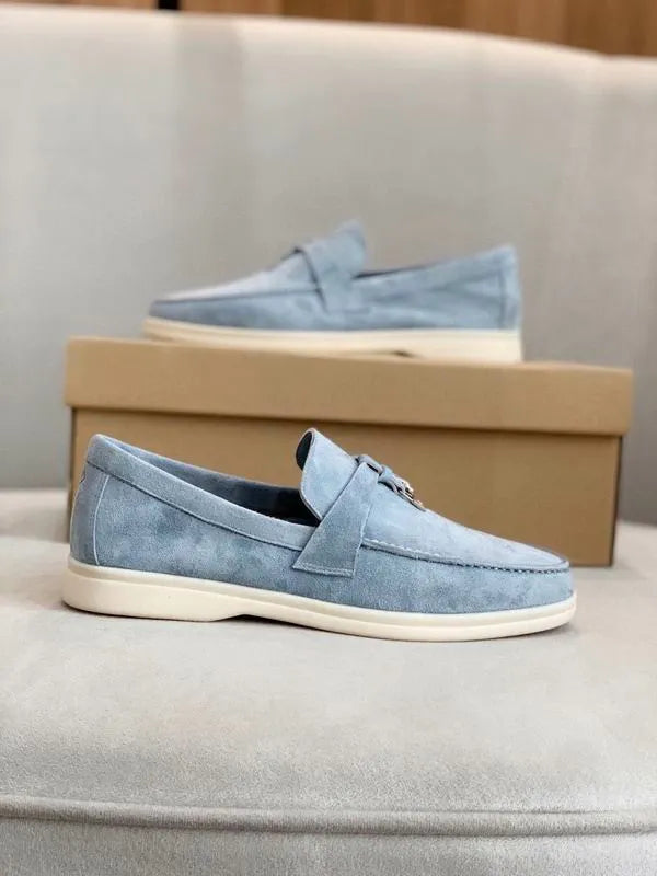 LRP Summer Walk Loafers – Suede Light Blue