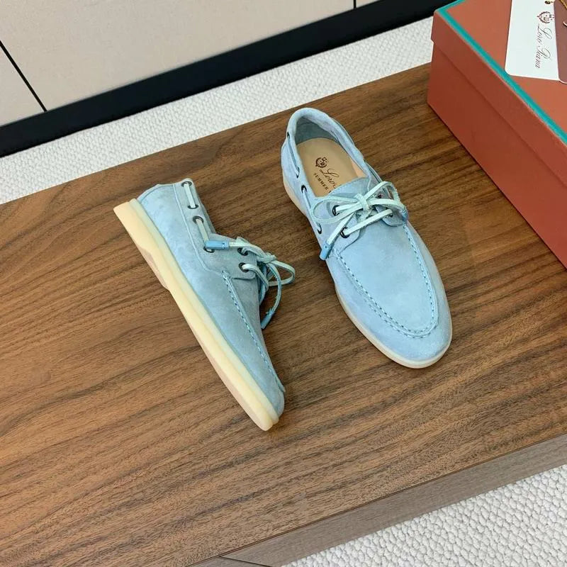 LRP Summer Walk Boat Shoes – Suede Sky Blue