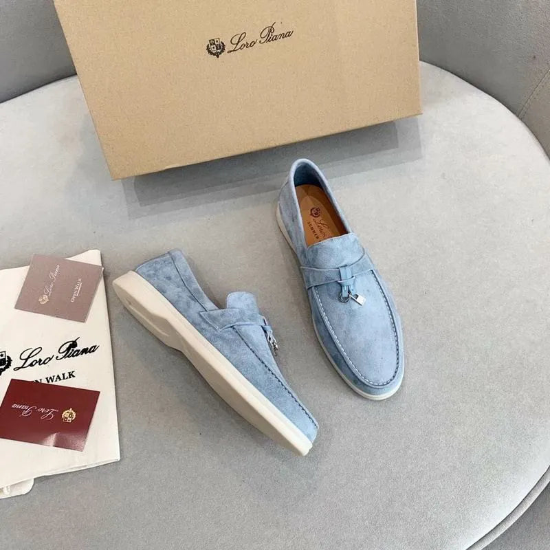 LRP Summer Walk Loafers – Suede Light Blue