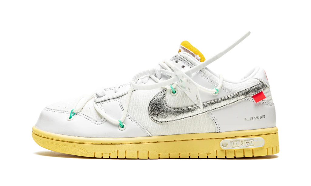 NK Dunk Low Off White Lot 01:50