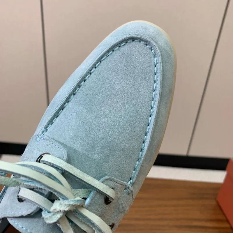 LRP Summer Walk Boat Shoes – Suede Sky Blue