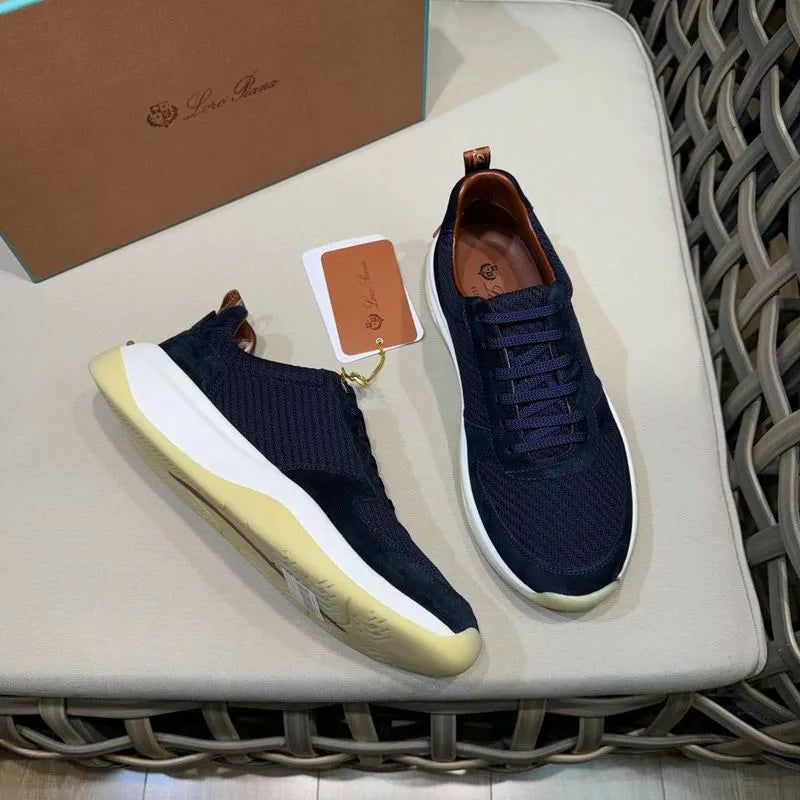 LRP 360 Flexy Walk Sneakers – Navy Suede & Technical Fabric