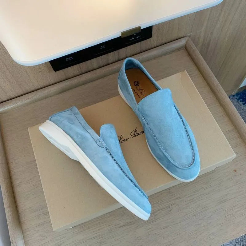 LRP Summer Walk Loafers – Sky Blue Suede
