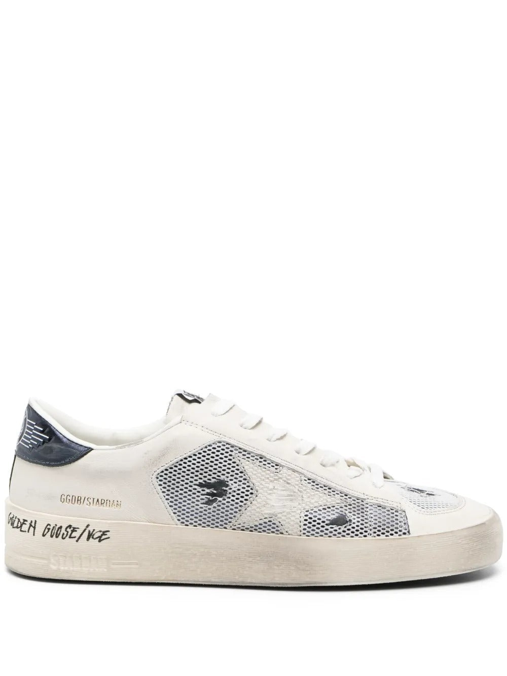 GGS Stardan Sneakers – White Leather/Navy Mesh