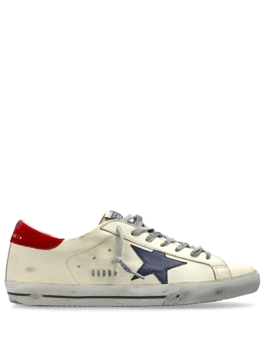 GGS Superstar Sneakers – White & Red Heel Tab