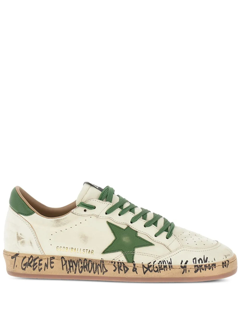GGS Ball Star Sneakers with Graffiti Print