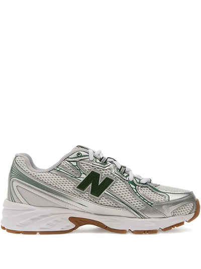NB 740 - White/Metallic Silver/Dark Green
