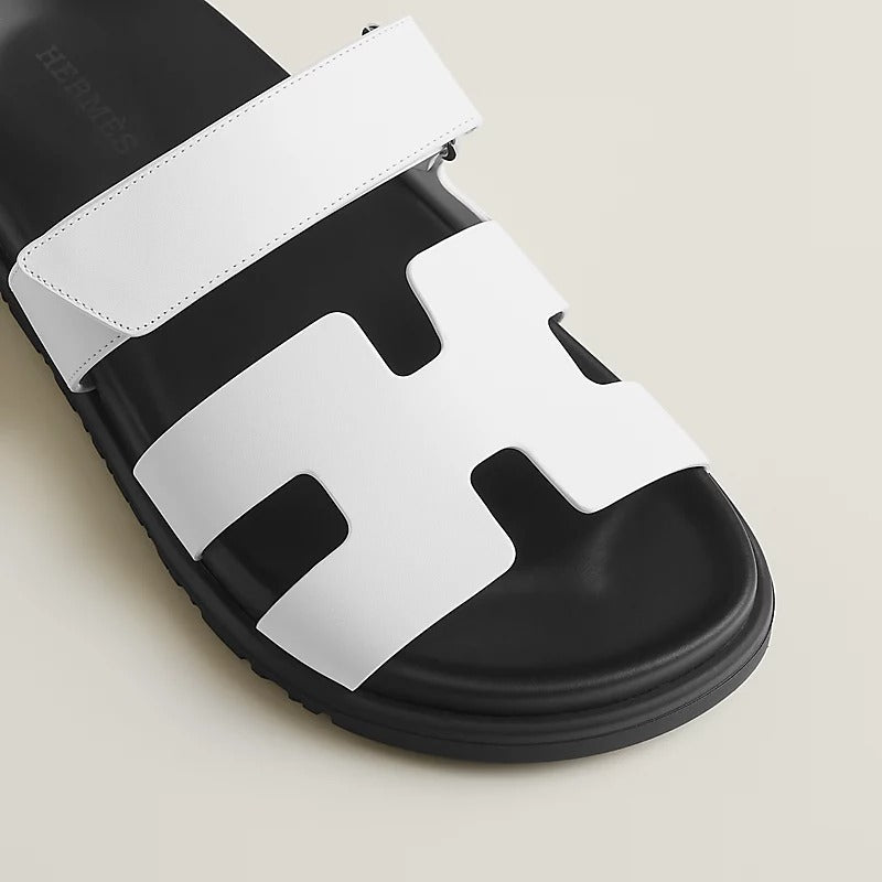 HMS Chypre Leather Sandal – White