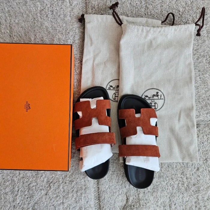 HMS Chypre Suede Sandal – Orange