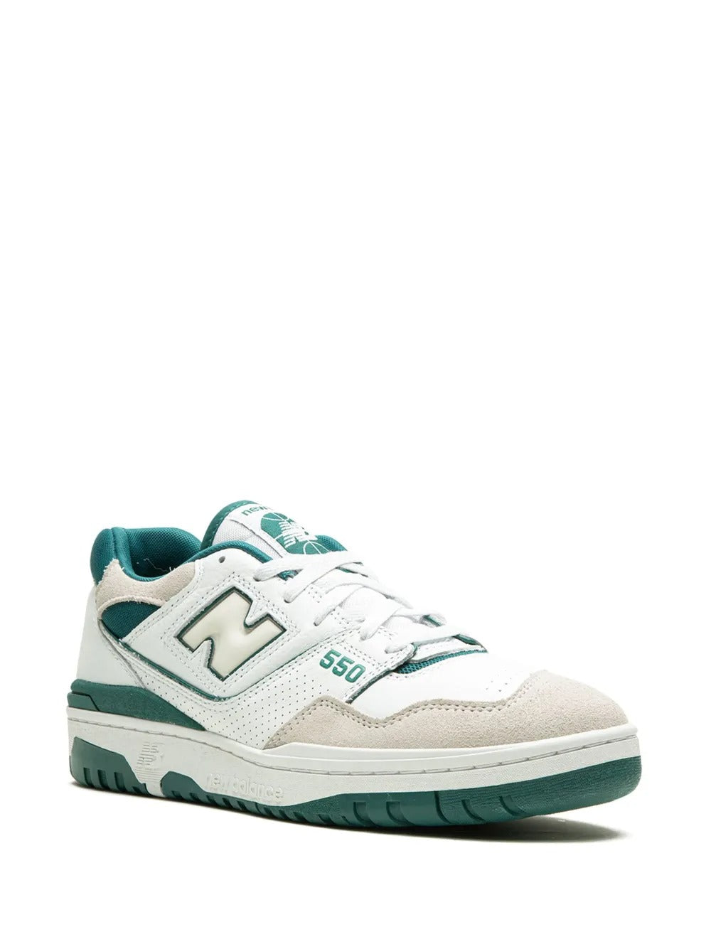 NB 550 - White/Teal/Light Beige