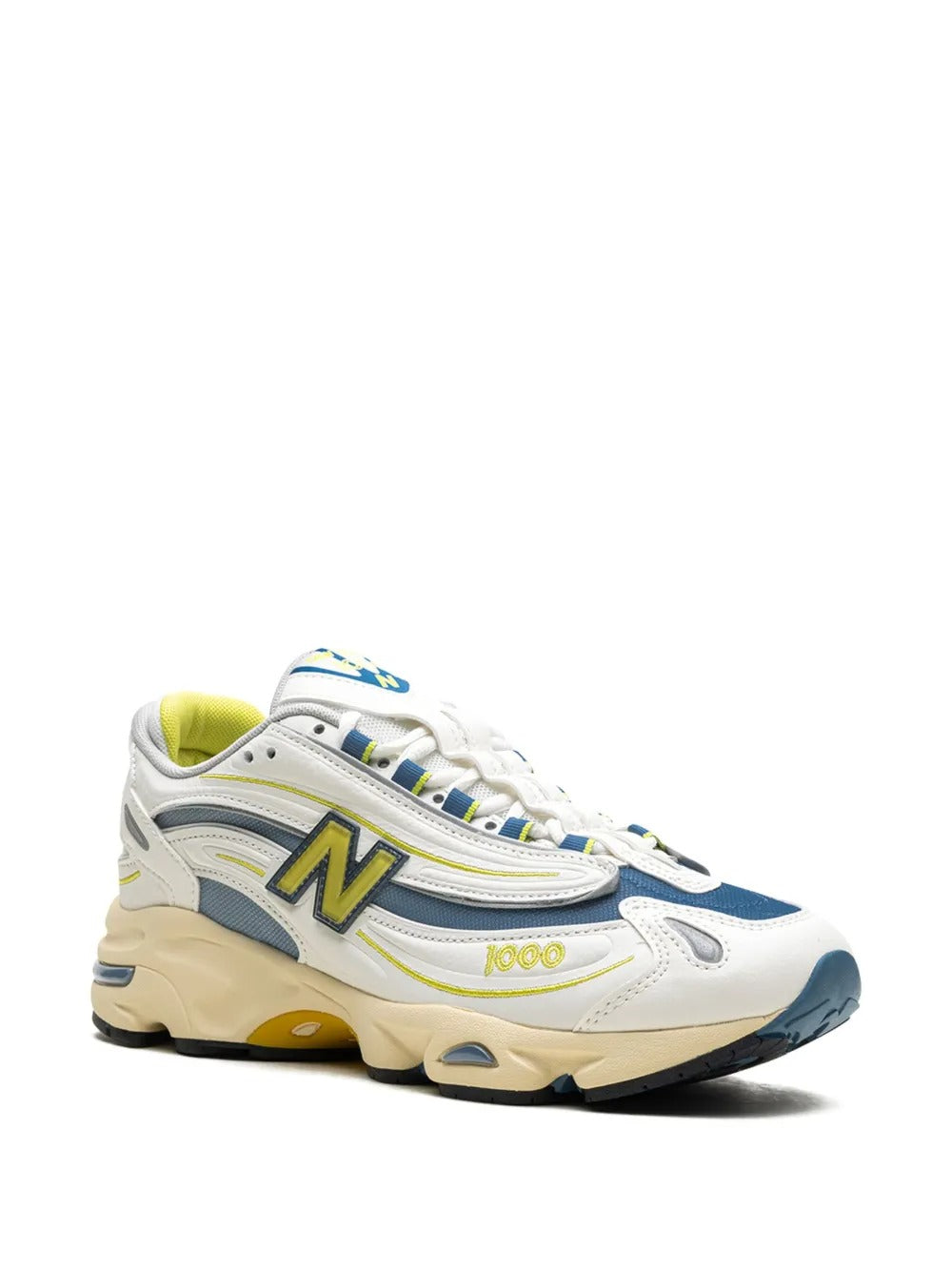 NB 1000 - White/Navy Blue/Pale Yellow