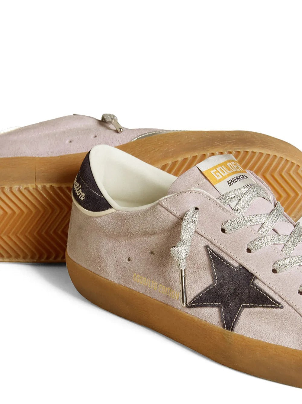 GGS Super-Star Beige Suede Black Star Gum Sole