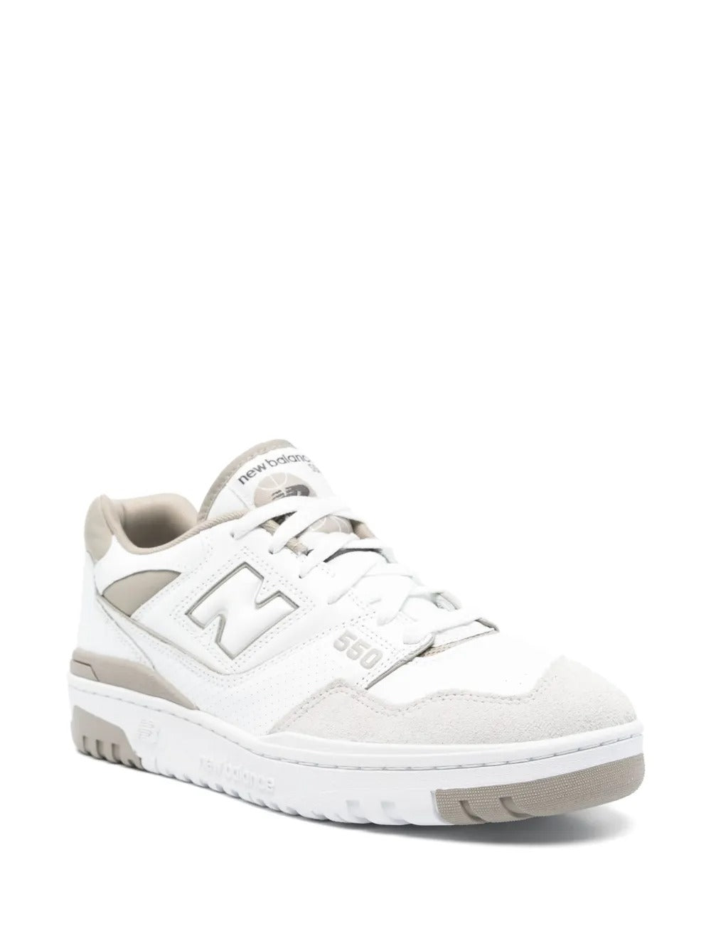 NB 550 - White/Taupe/Beige