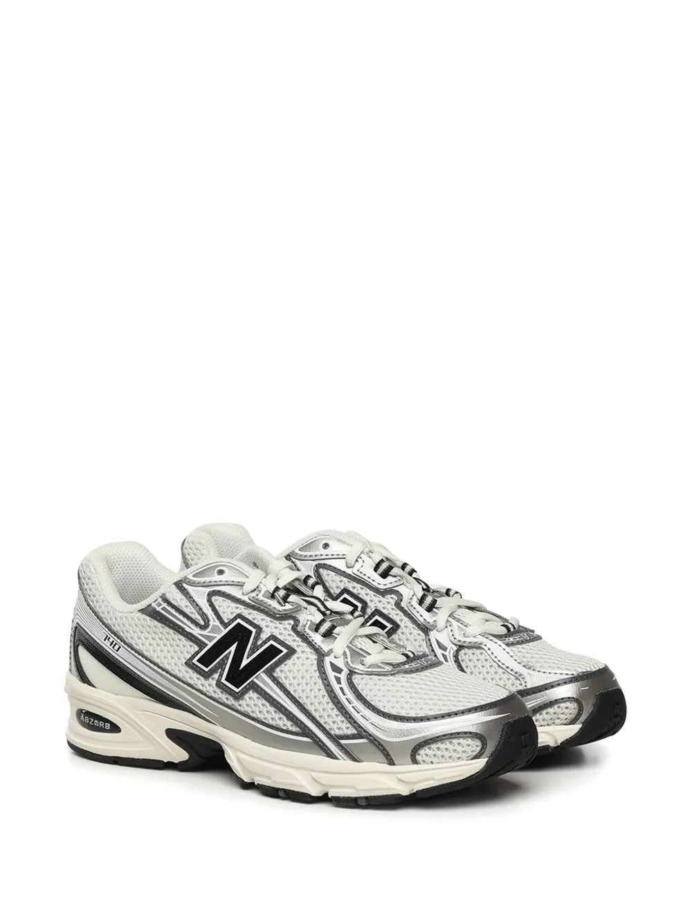 NB 740 - Off White/Metallic Silver/Black
