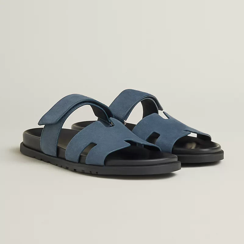 HMS Chypre Suede Sandal – Navy Blue