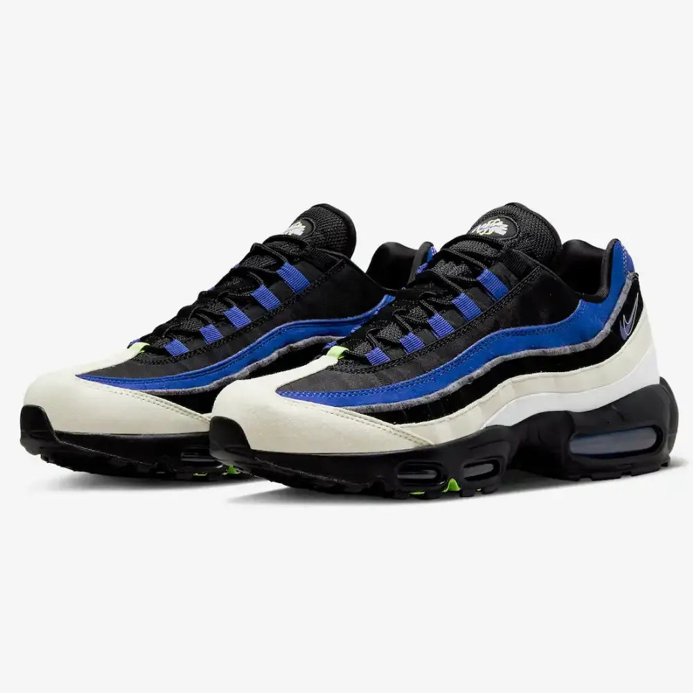 NK Air Max 95 Double Swooshes Black Blue