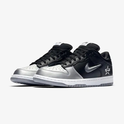 SUP x NK SB Dunk Low QS Metallic Silver