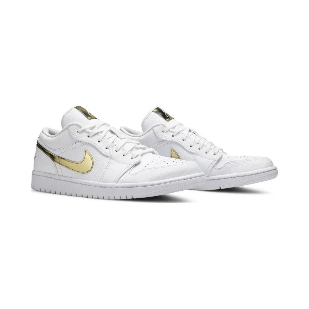 AJ 1 Low - White Metallic Gold