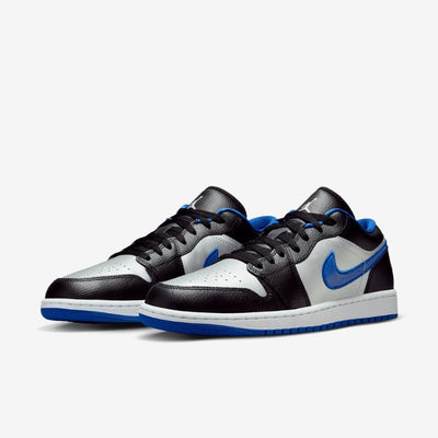 AJ 1 Low - Black White Game Royal Platinum