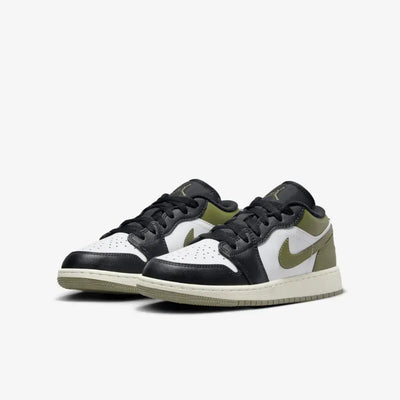 AJ 1 Low GS Black Toe Medium Olive