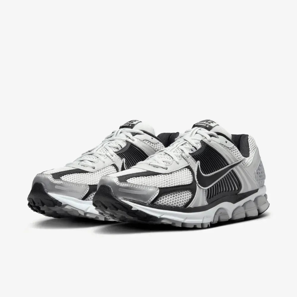 NK Zoom Vomero 5 Metallic Silver and Black