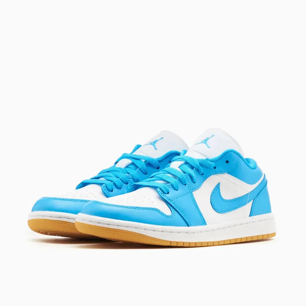 AJ 1 Low White Dark Powder Blue Gum