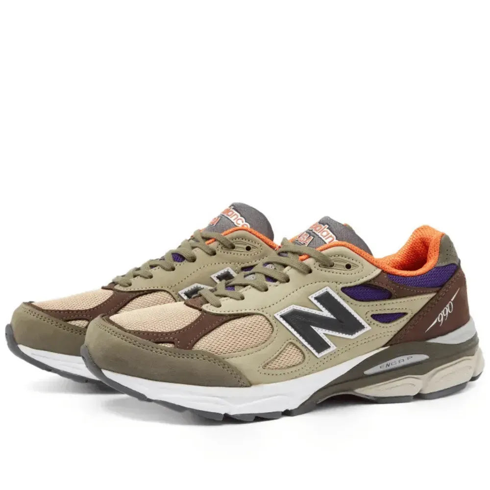 TD x NB 990v3 MiUSA – Khaki/Orange
