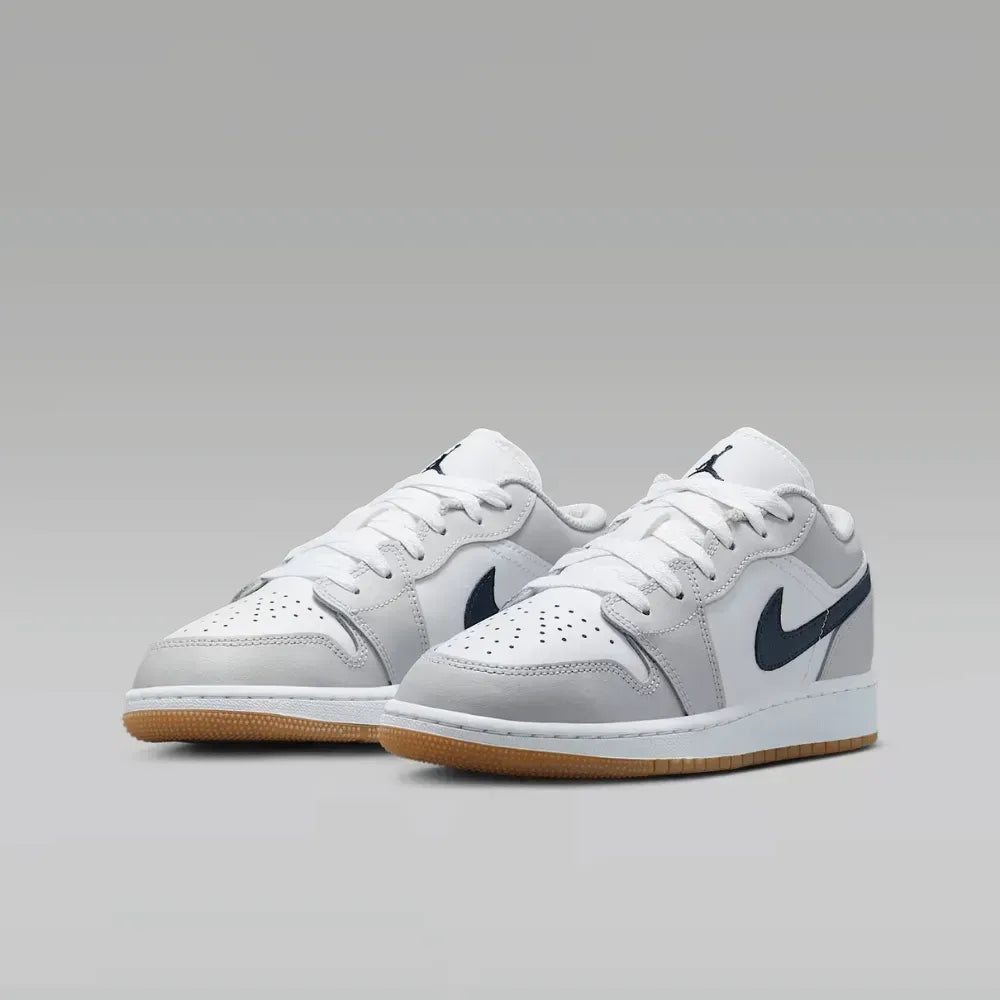 AJ 1 Low GS White Neutral Grey Midnight Navy