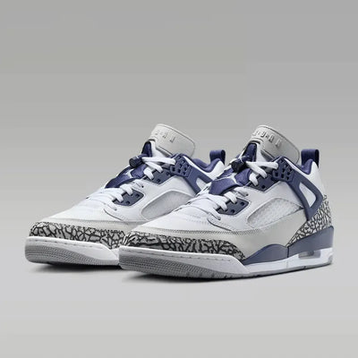 AJ Spizike Low White Neutral Grey Midnight Navy