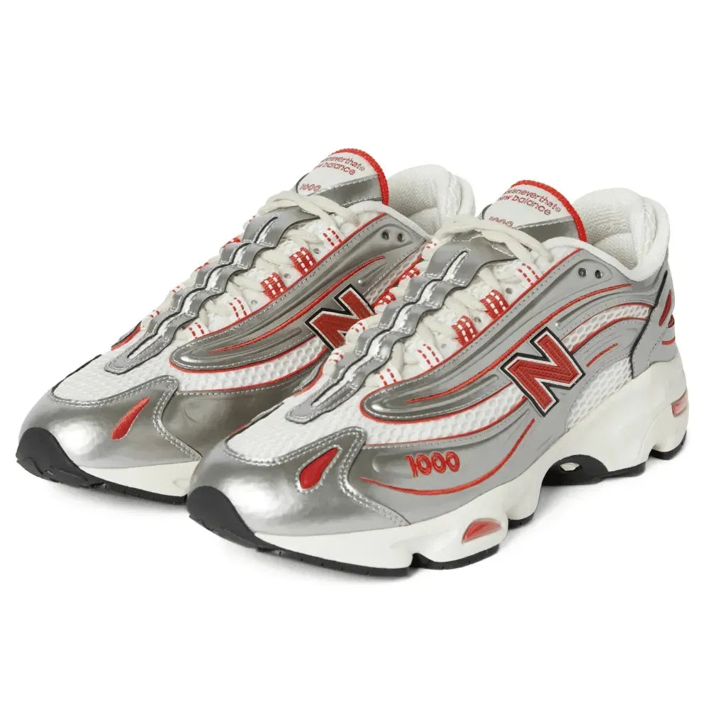 TINT x NB 1000 – Metallic Silver/Red
