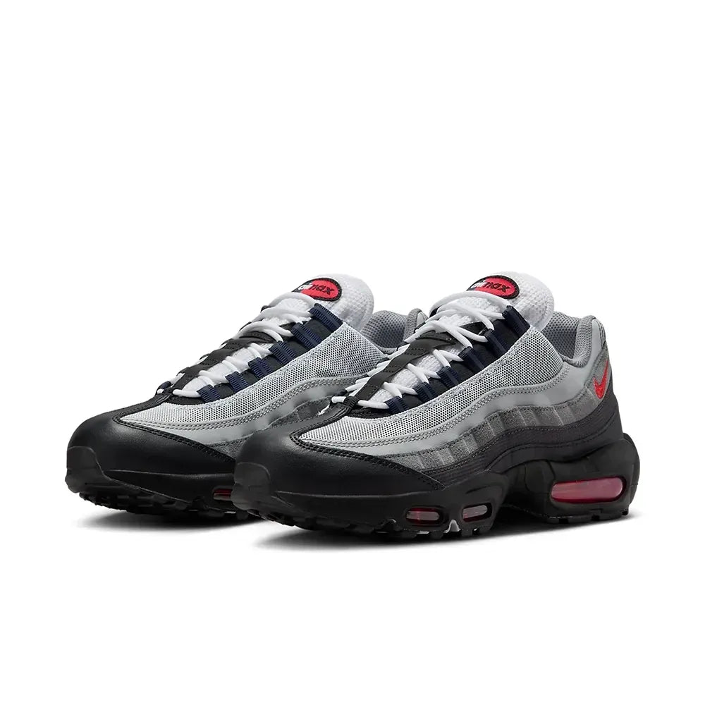 NK Air Max 95 Smoke Grey Track Red