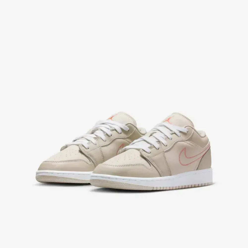 AJ 1 Low GS Light Orewood Brown White Light Madder Root