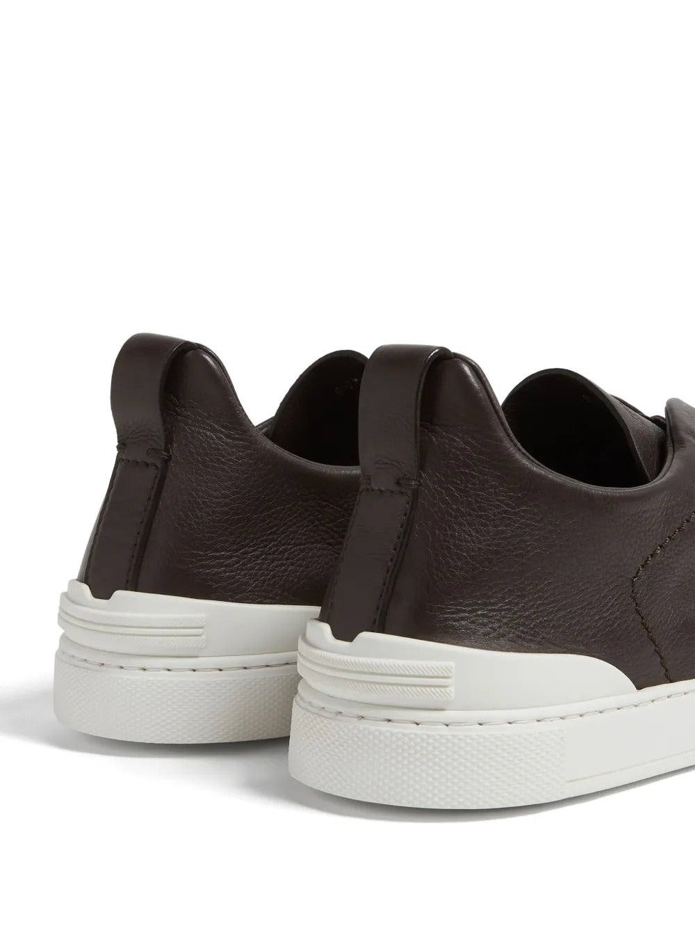 ZGN Triple Stitch Sneakers Dark Brown