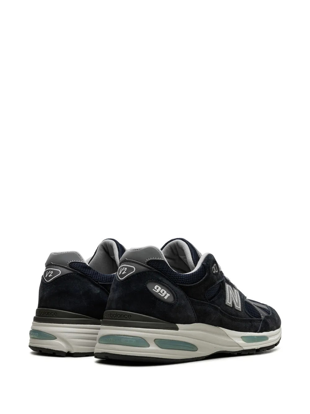 NB 991v2 - Navy Blue/Grey/Mint Green
