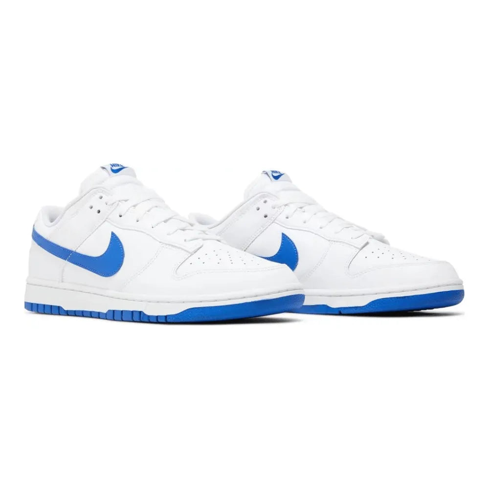 NK Dunk Low - White Hyper Royal