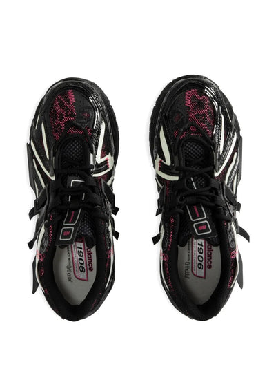 NB 1906A - Black/White/Burgundy