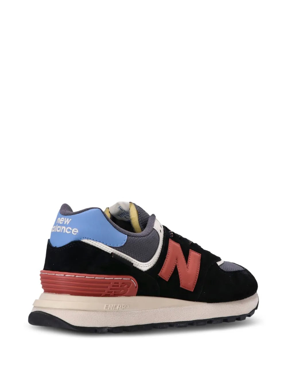 NB 574 - Black/Dark Grey/Red/Sky Blue