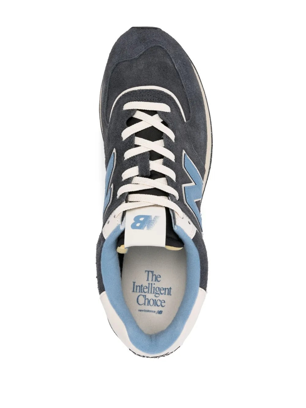 NB 574 - Charcoal Grey/Light Blue/Cream