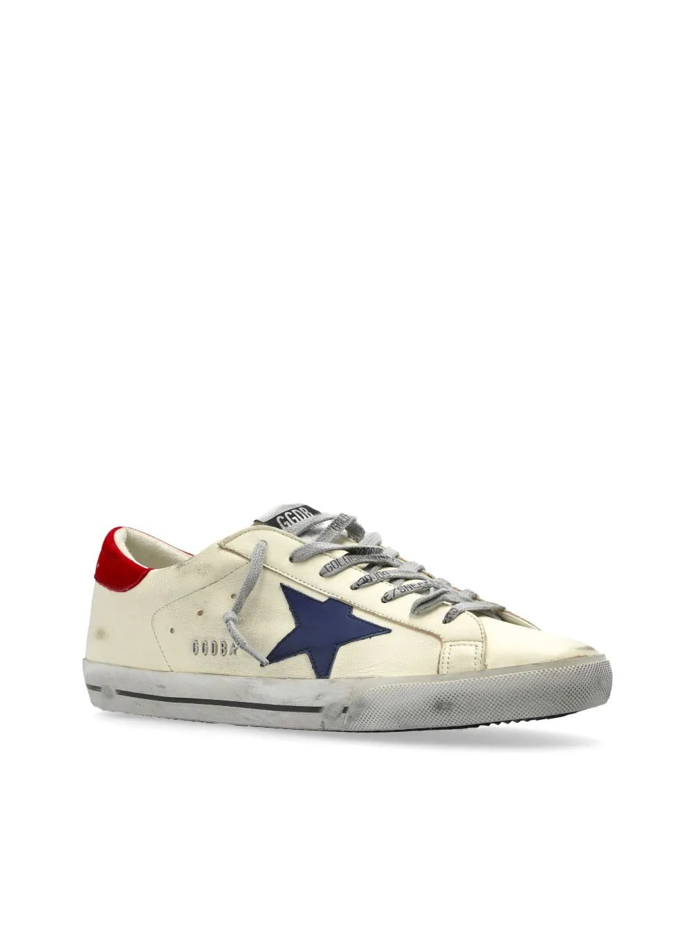 GGS Superstar Sneakers – White & Red Heel Tab