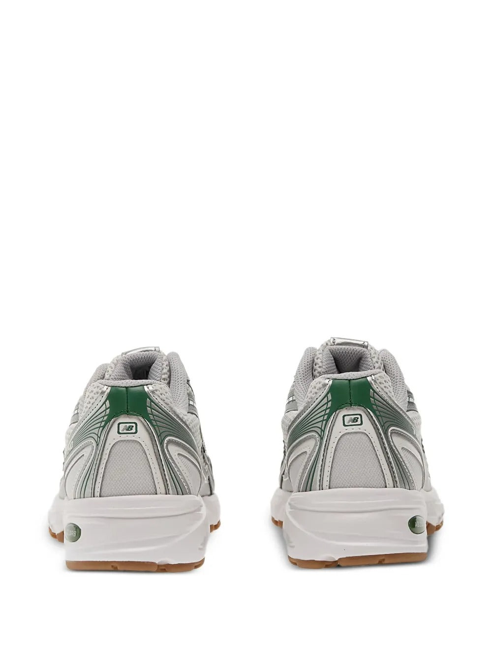 NB 740 - White/Metallic Silver/Dark Green