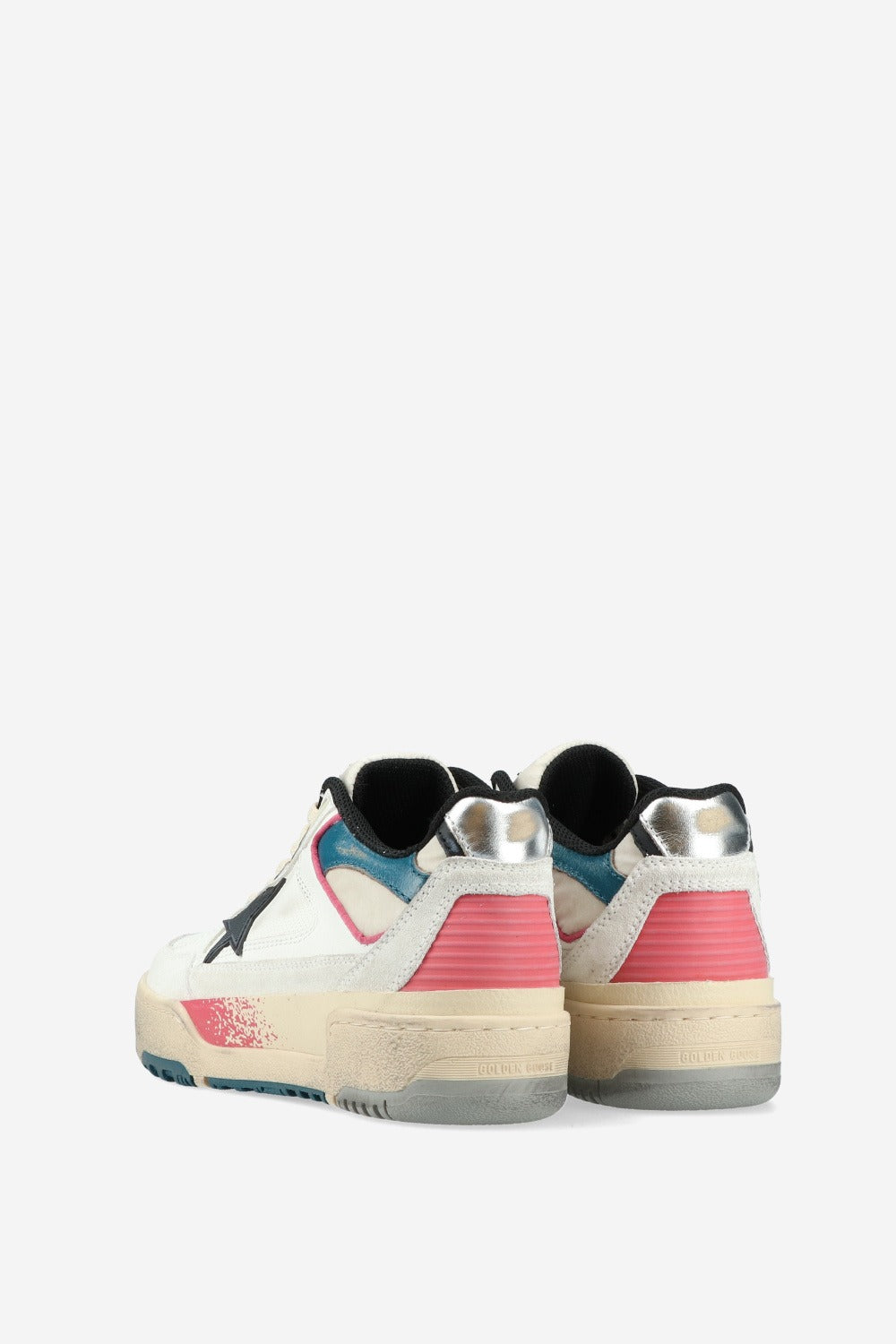 GGS Forty2 Sneakers – White Leather with Red