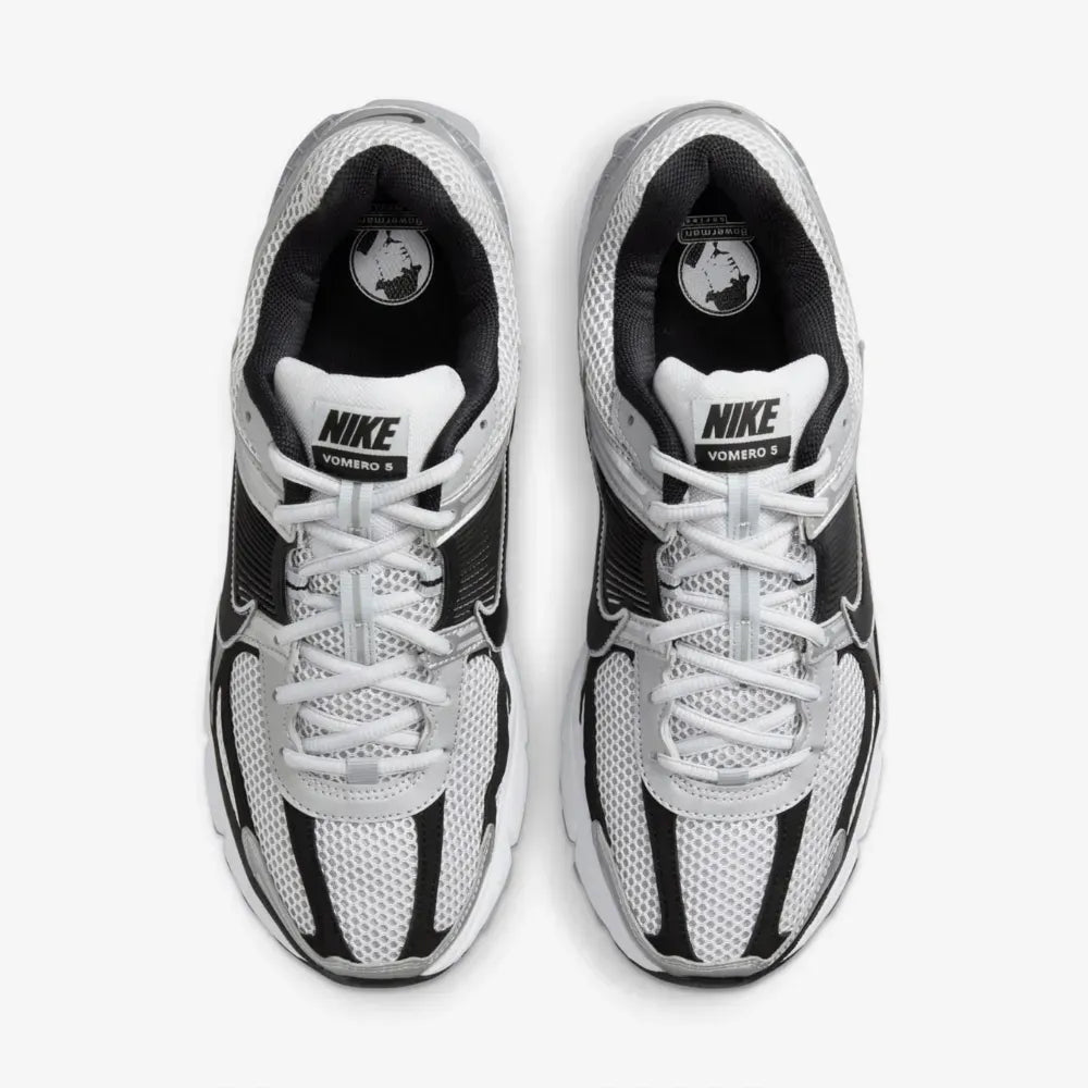 NK Zoom Vomero 5 Metallic Silver and Black