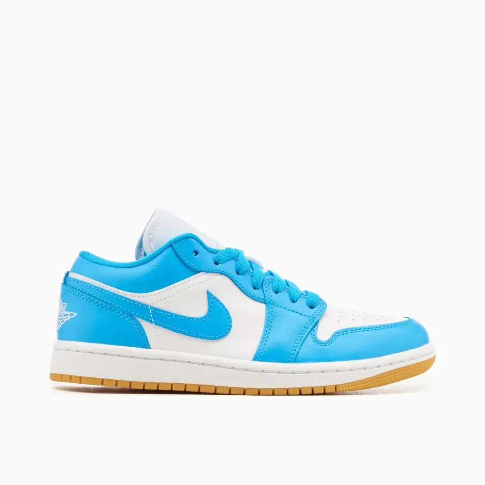 AJ 1 Low White Dark Powder Blue Gum
