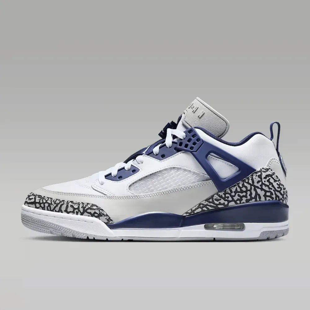 AJ Spizike Low White Neutral Grey Midnight Navy