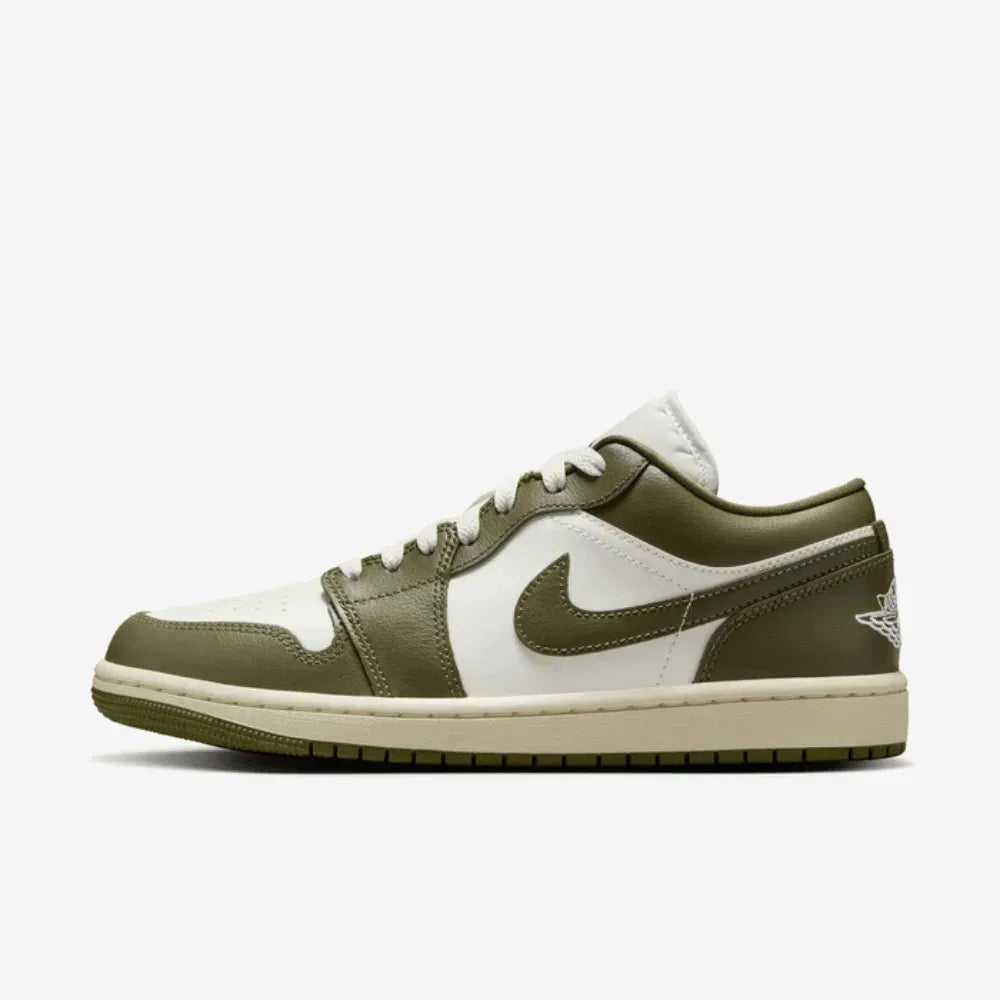 AJ 1 Low Sail Coconut Milk Medium Olive