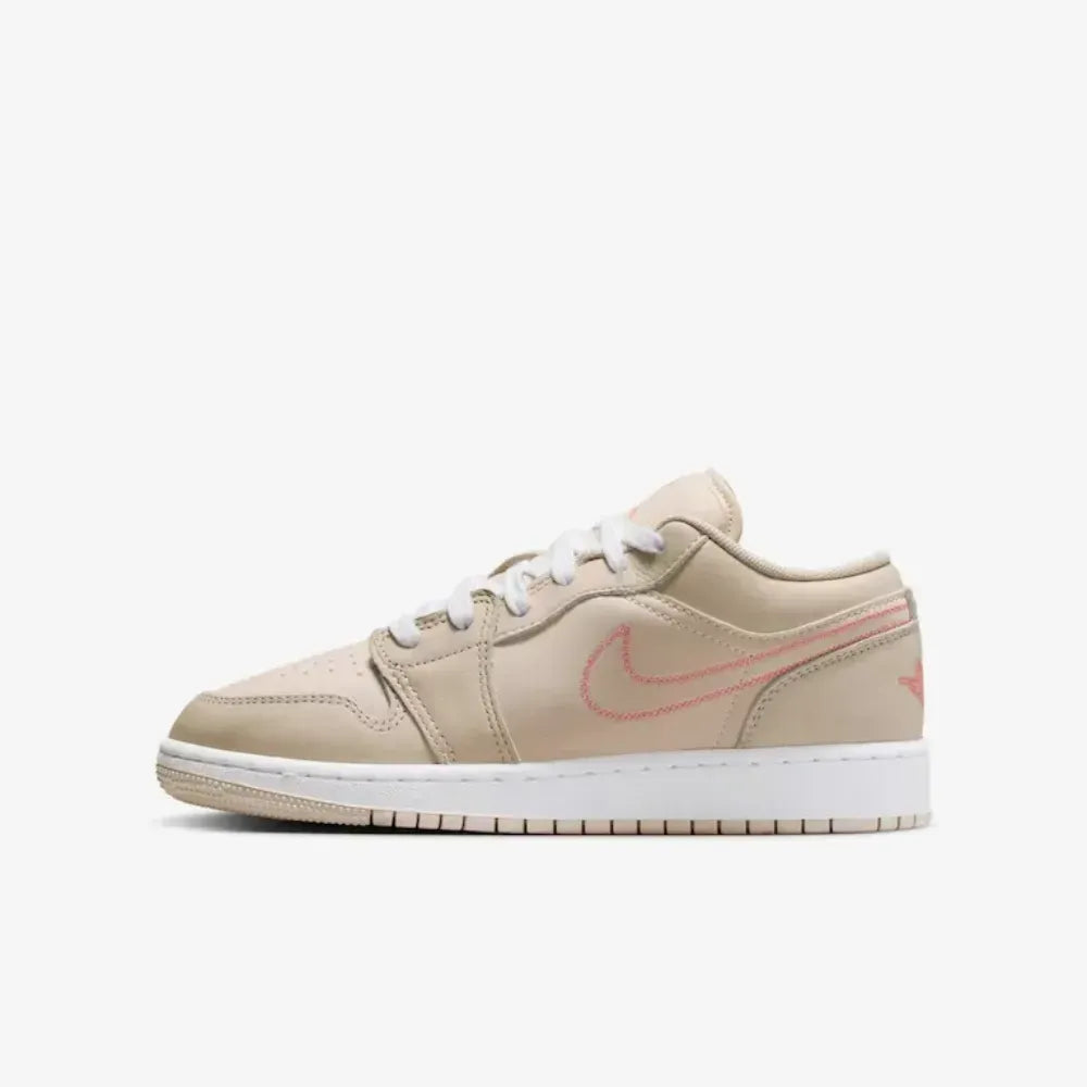 AJ 1 Low GS Light Orewood Brown White Light Madder Root